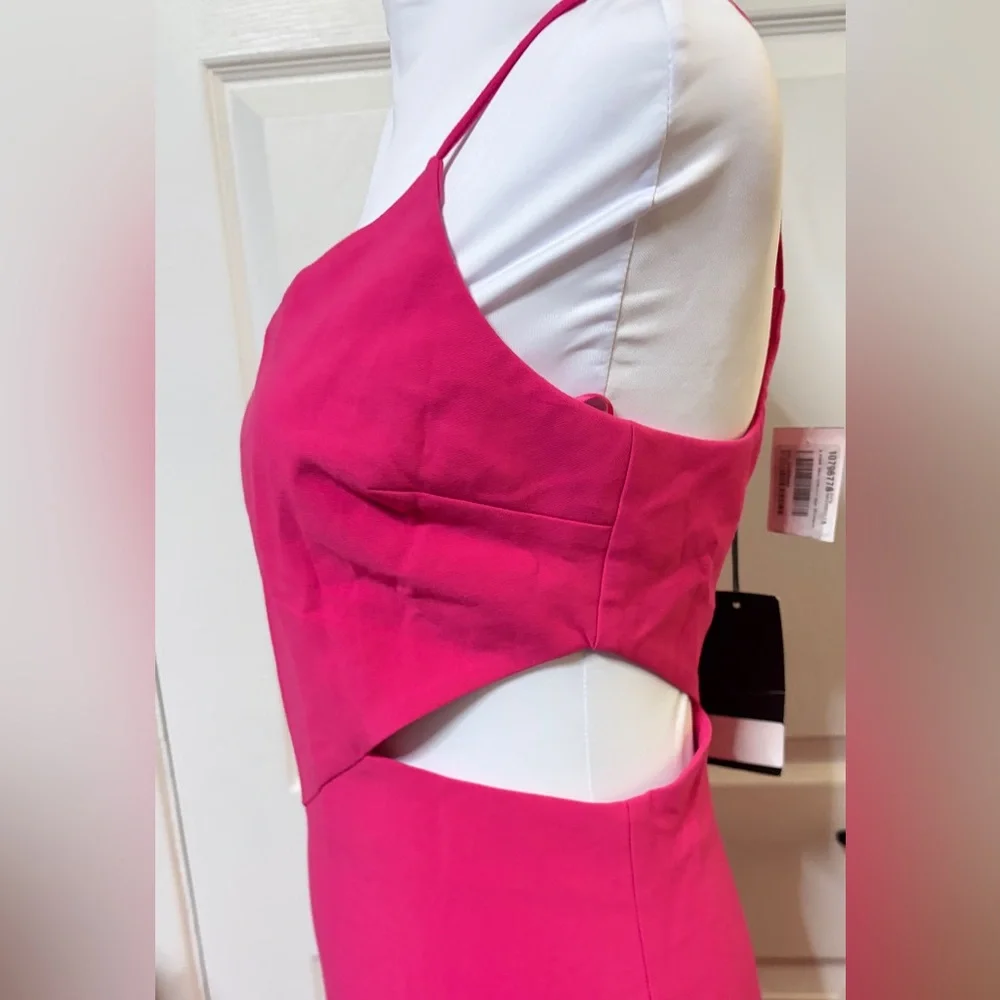 Likely Hot Pink One-Shoulder Mermaid Maxi Dress - Picture 4 of 9